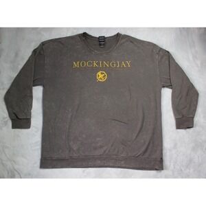 Hunger Games Mockingjay Box Lunch Long Sleeve Crewneck Sweatshirt 4x READ